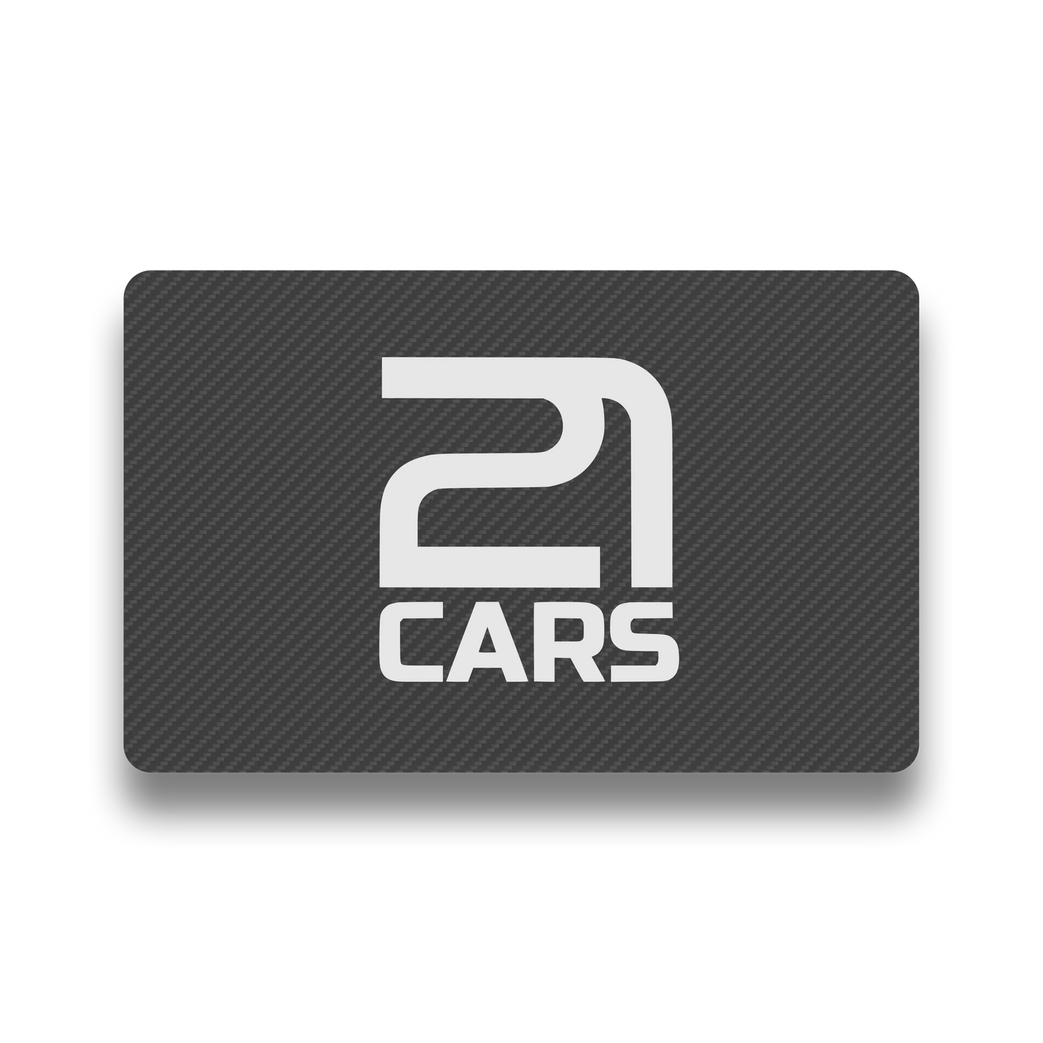 21CARS Twenty One Cars Klett Kennzeichenhalter Nummerschildhalter Ersatzteil einzeln Carbon Karte Carbon Card