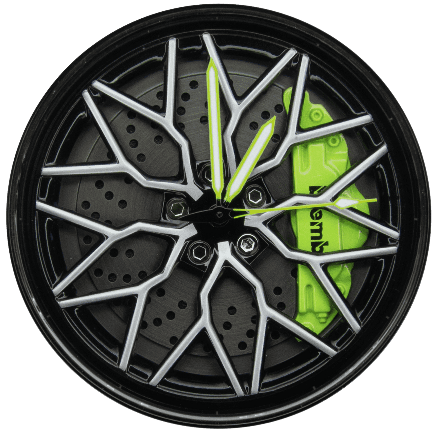 Porsch delicate Grün Schwarz Spin