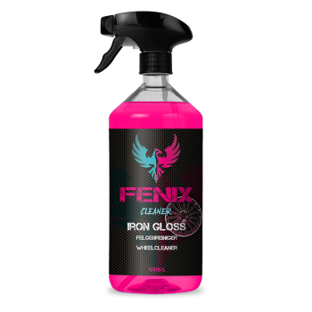 IRON GLOSS Felgenreiniger 1,0L | säurefrei | pH-neutral | Starke Reinigung | Für alle Felgentypen | fruchtiger Himbeerduft