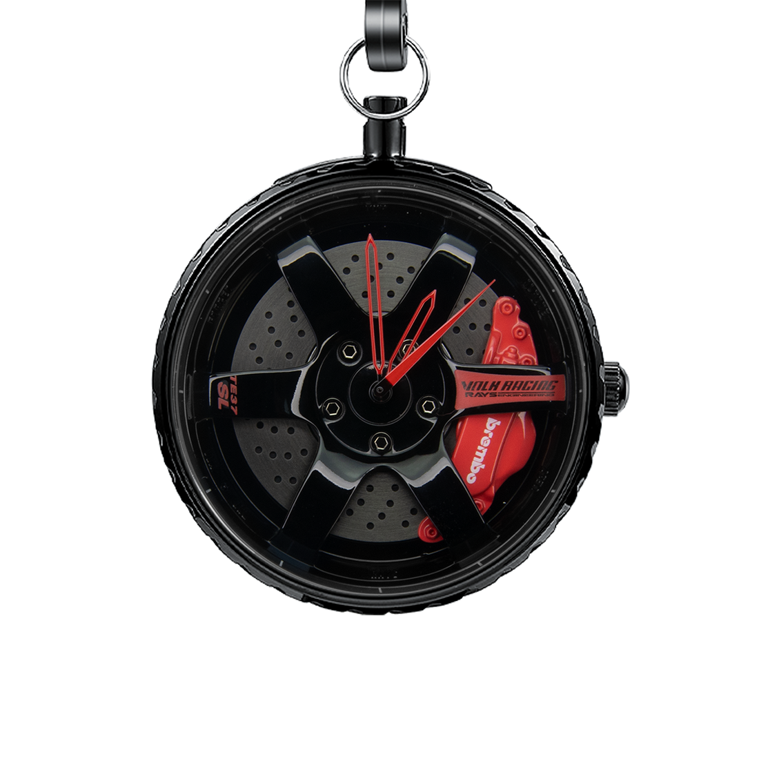 TE37 Rot Taschenuhr Spin